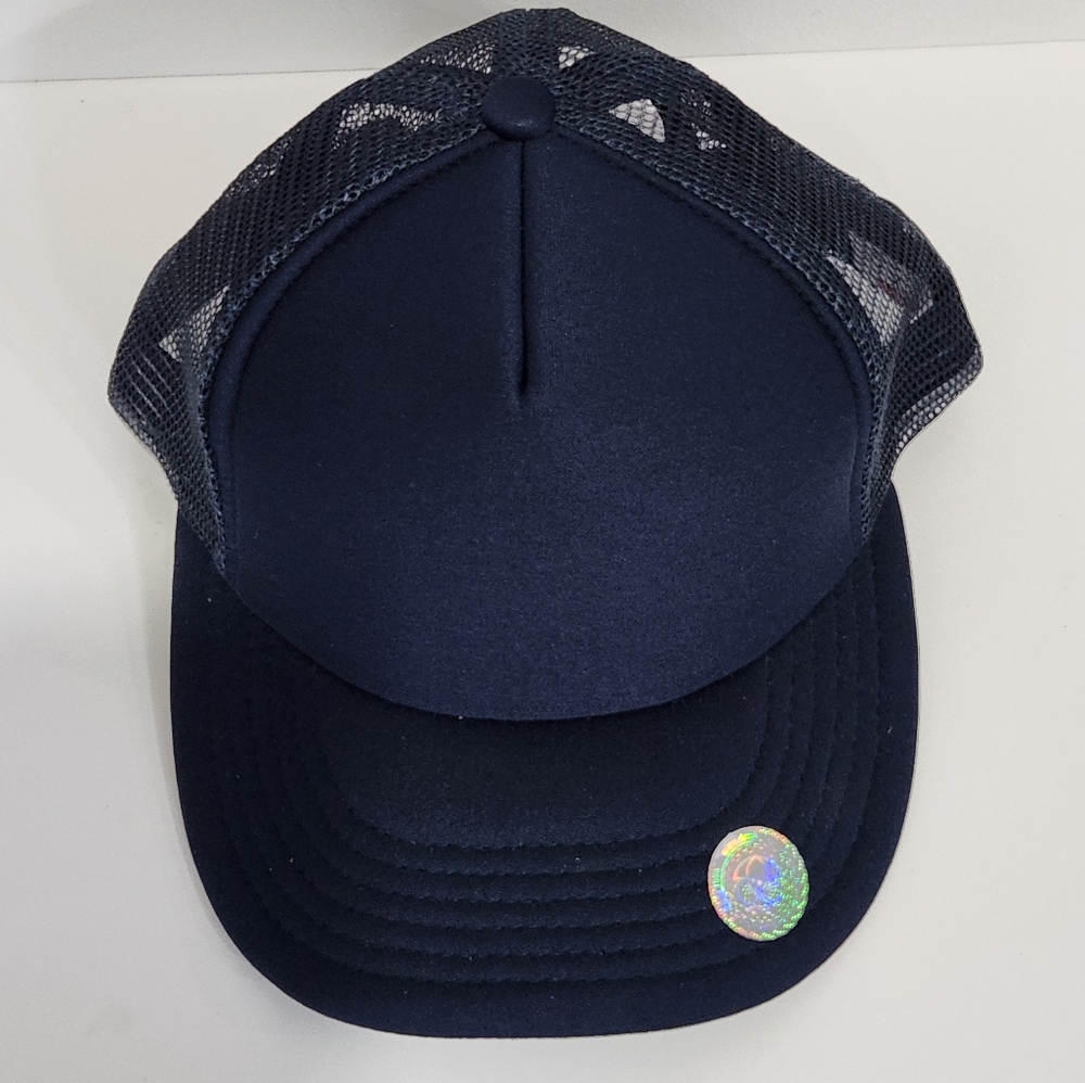 Blue Adjustable Baseball Cap with Curved Brim NWOT